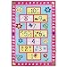 FADFAY Home Textile,Fashion Hopscotch Kids Carpet Bedroom,Sweet Pink Rug,Designer Figure Children's Rugs