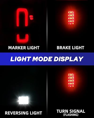 Miniatura 5 de AUTOONE Conjunto de luz trasera LED actualizado 2023 para Dodge Ram 1500 2009-2010, Ram 1500 2500 3500 2010, Dodge Ram 2500 3500 2010, lado del