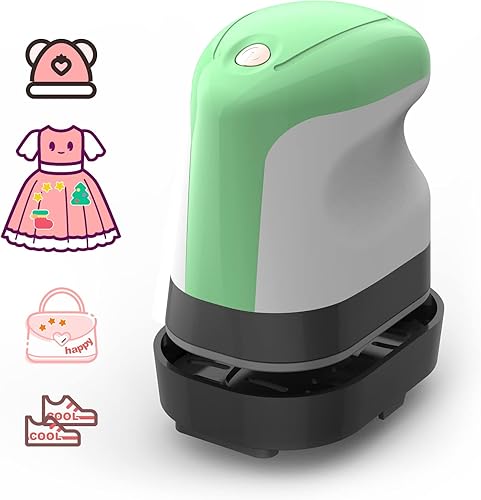 Miniatura 9 de Mini máquina de prensa térmica para manualidades, camisetas, zapatos, sombreros y pequeños proyectos de vinilo (verde)