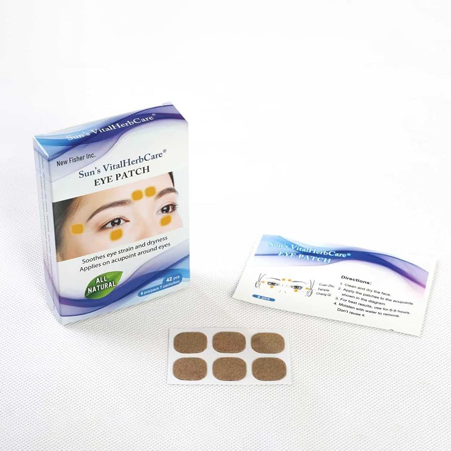 Sun’s VitalHerbCare® Acupoint Patches for Eye Relief - to Soothe Eye Strain and Dryness