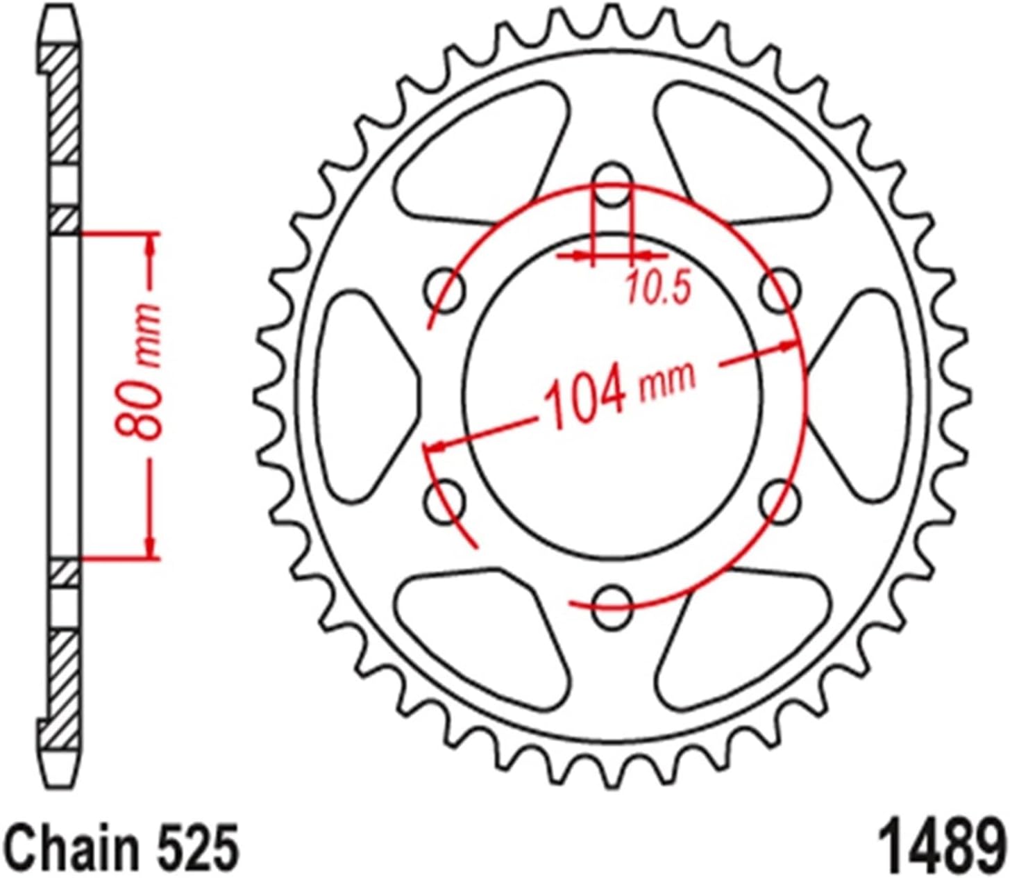 バイクチェーンスプロケット 525 オートバイリアスプロケット カワサキ