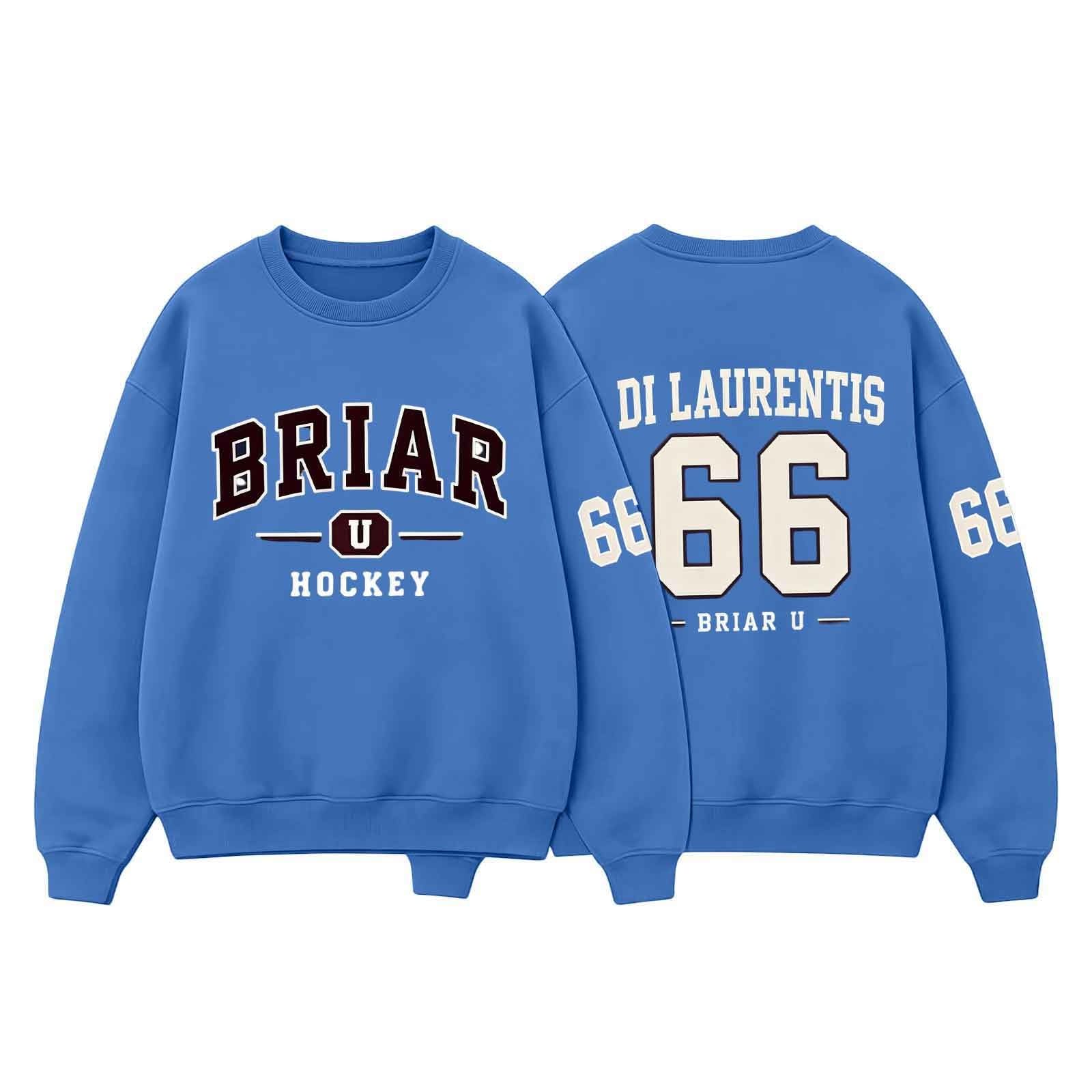 Off-Campus Sweatshirt Grahams 44 Di Laurentis 66 Briar U Hockey Merch Shirt