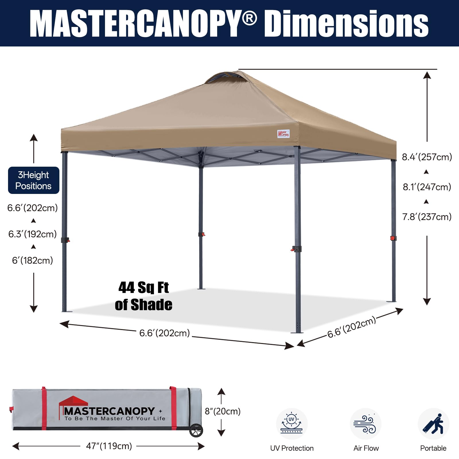 Amazon.co.jp: MASTERCANOPY ワンタッチ タープテント 2mx2m センター