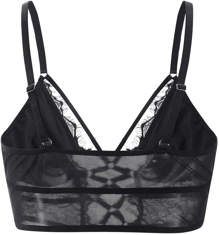 Buitifo Womens Cami Bra Criss Cross Eyelash Crop Top Bra Sexy Vest Bralette Busiter Lingerie - Image 2