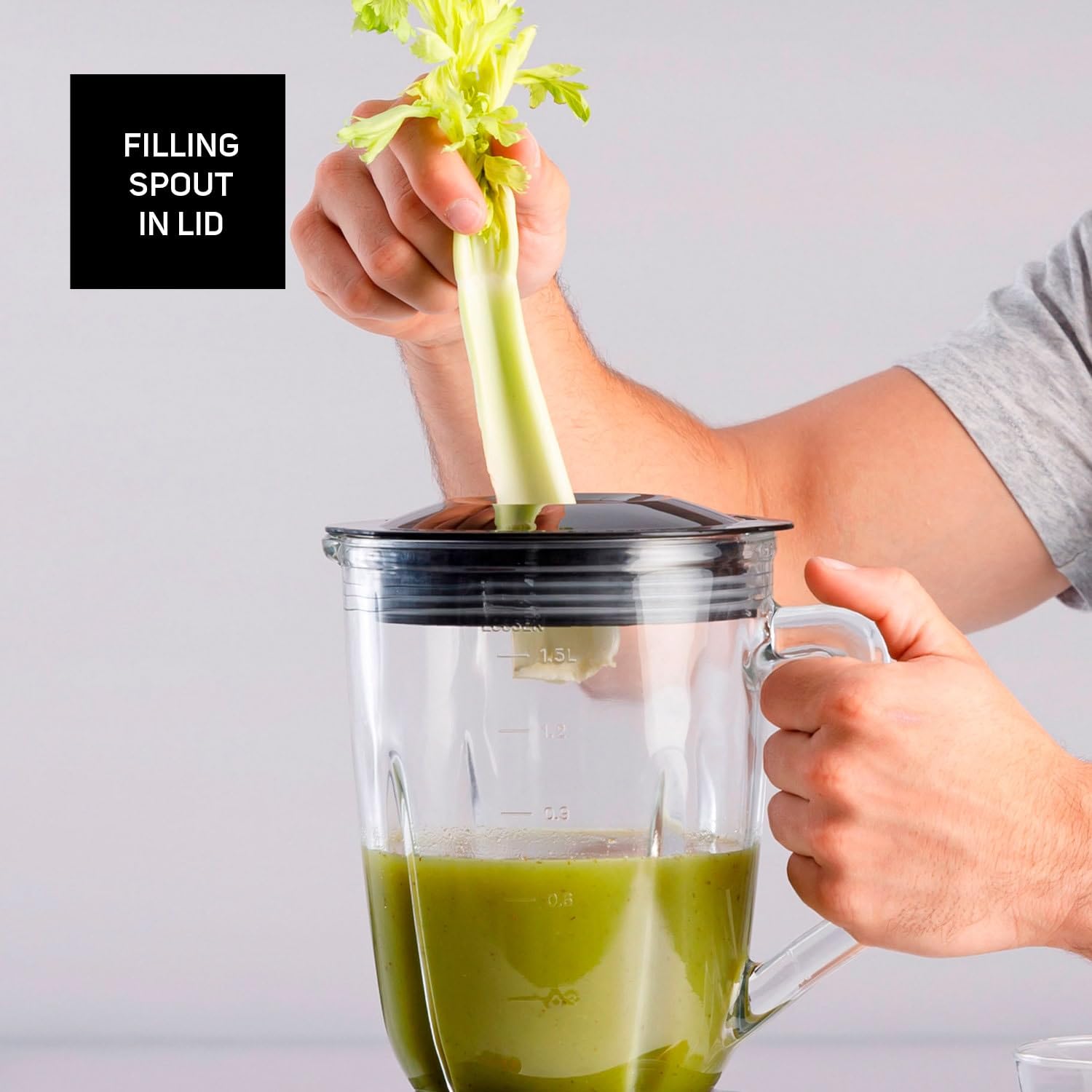 Taurus - Optima Go 1500 blender stołowy, 1500 W, przenośny kubek 500 ml, ostrze z 4 ostrzami, 2 stopnie prędkości + Turbo, stal nierdzewna, antypoślizgowy, system bezpieczeństwa