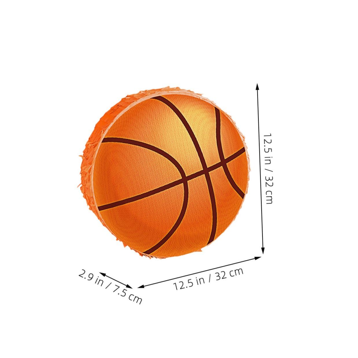 Toyvian Piñata De Baloncesto Para Fiestas De Cumpleaños Decoraciones Deportivas De Fiesta Con Bate y Confeti De Baloncesto