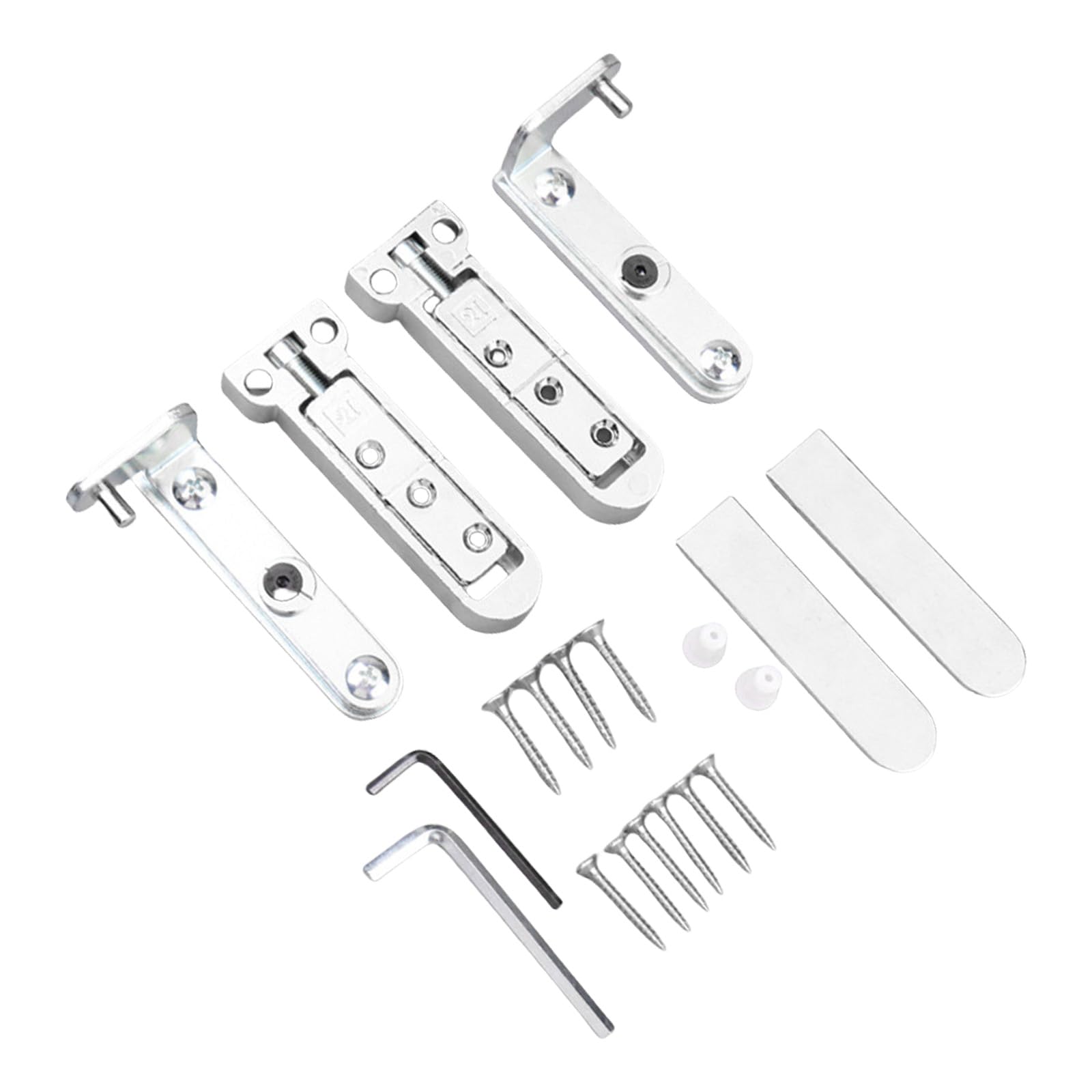 Fexxkg Silver Portable Sturdy Zines Alloy And Iron Materials Hinges For Frequent Use In Commercial Space Saving Designs Alignment Hinges