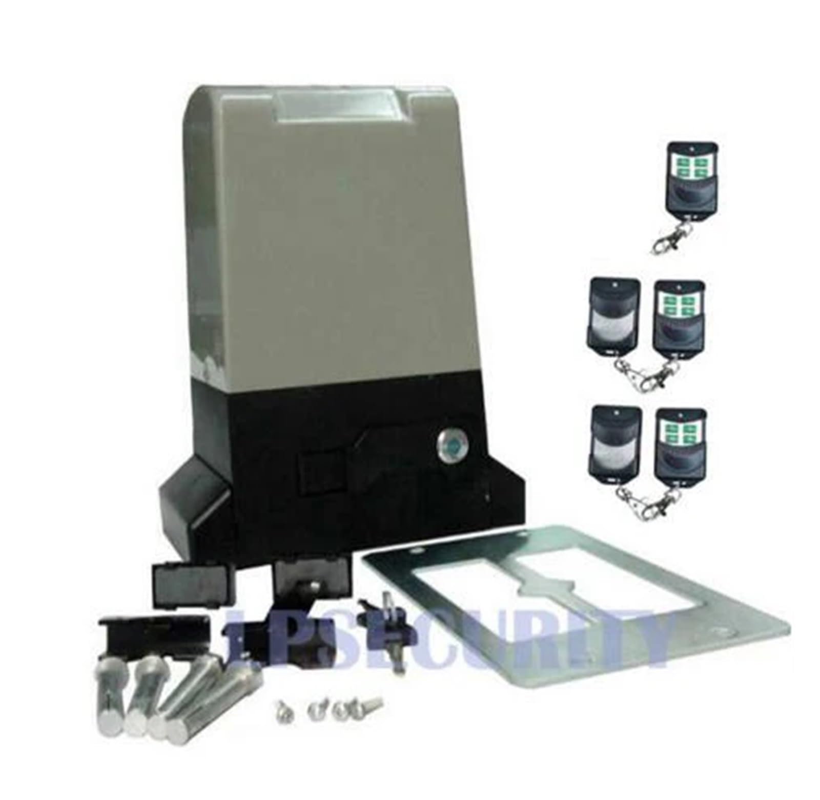 Automatic Gate Opener, Automatic Sliding Gate Opener Motor for Up to 800KGS (photocells,Button,lamp,keypad, GSM Optional)(Kit10)