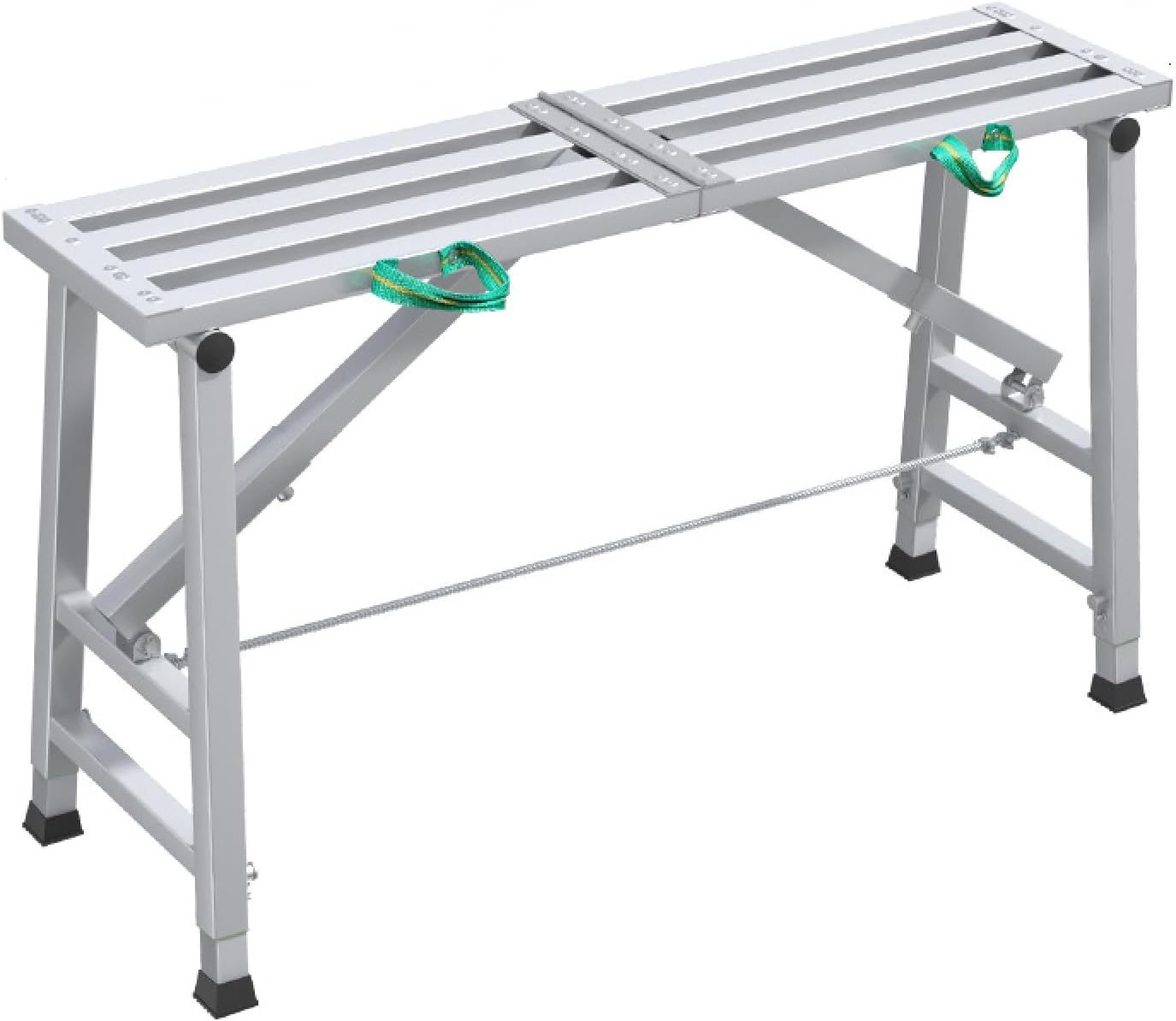 Scaffolding Equipment, Step Ladders, Portable Folding Work Platform Scaffold Tower Ladder Stool Bench Adjustable Height