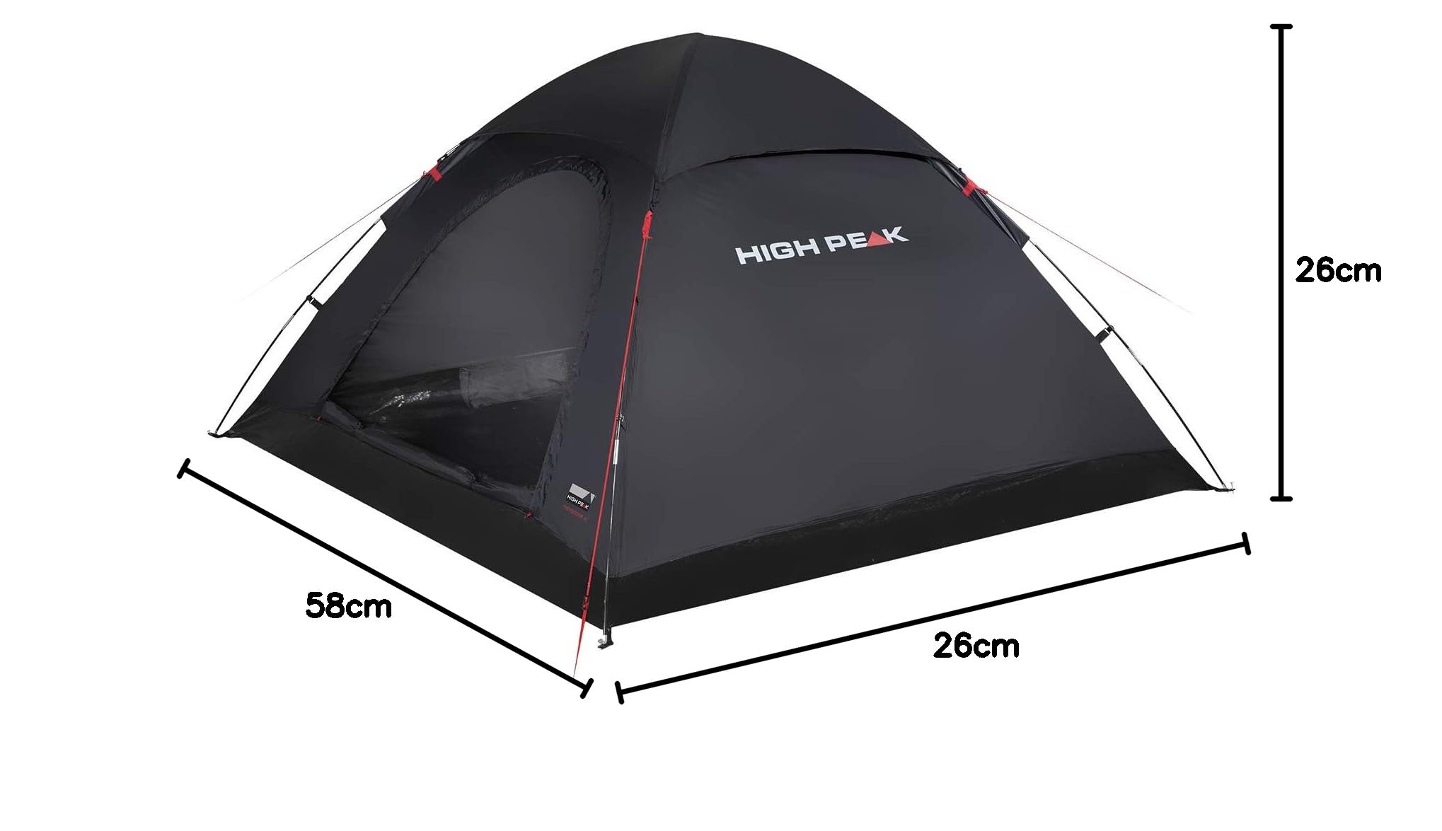 High Peak Monodome XL namiot kopułowy, namiot kempingowy dla 4 osób, namiot igloo, namiot festiwalowy z dnem wanny