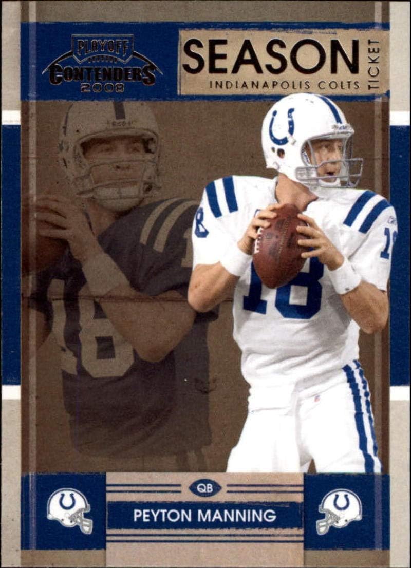 2008 Playoff Contenders #43 Peyton Manning Indianapolis Colts NFL Football Card NM-MT