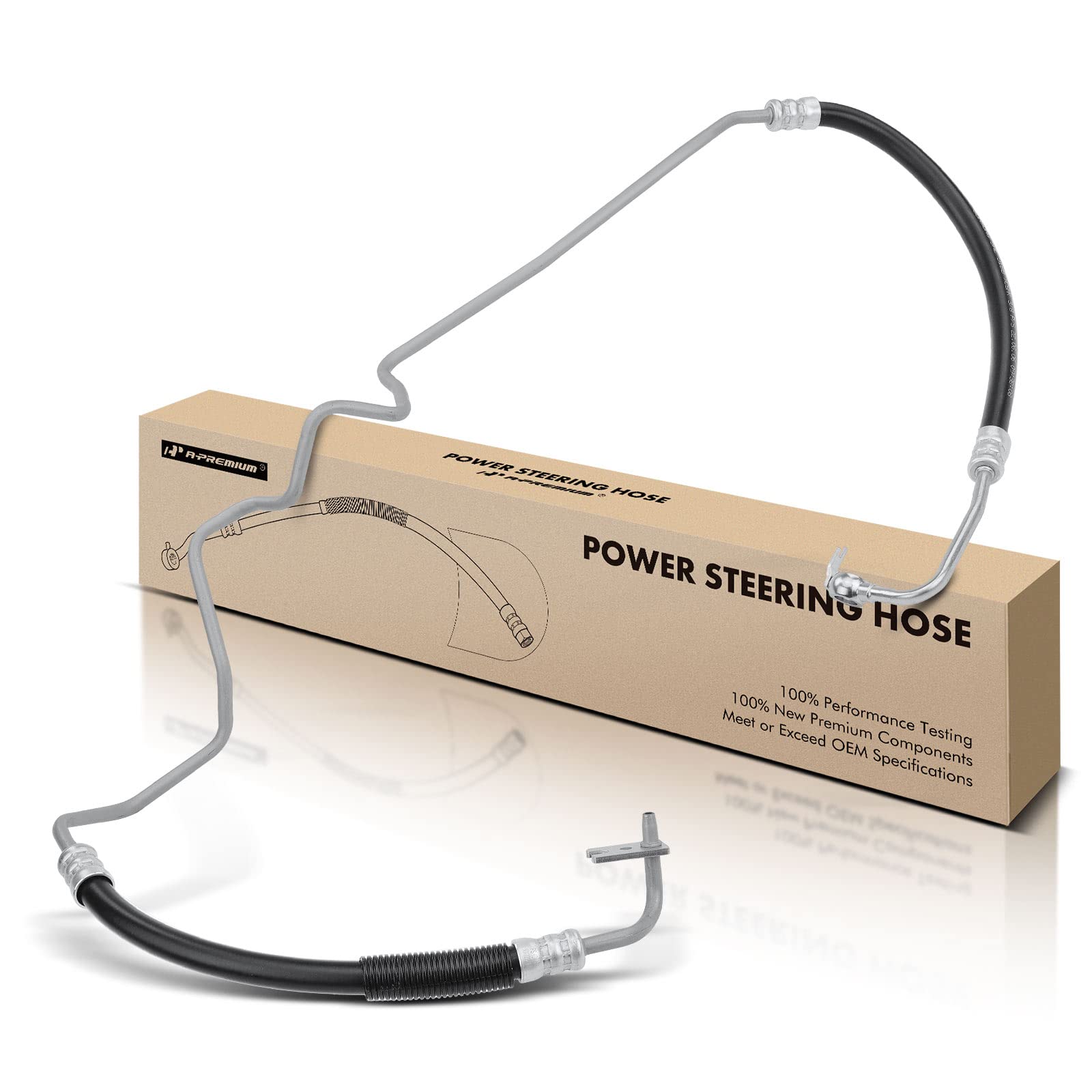 A-Premium Power Steering Hose Pressure Hose Line Assembly Compatible with Buick Lacrosse 2010 Regal 2011-2013 Saab 9-5 2011 Pump To Gear/Rack Pinion