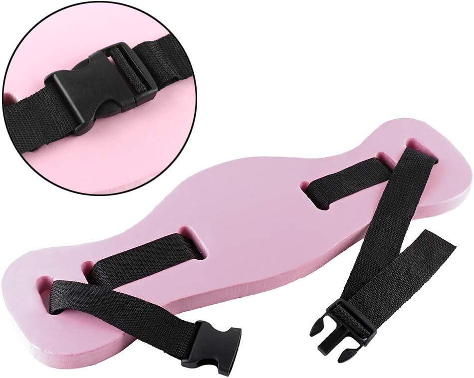 Workouty Back Floating Swim Belt EVA Foam Swimming Training Aid Waist Adult Kids Pool Float Kickboard (Pink) : Sports & Outdoors