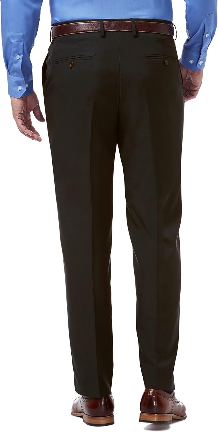 Haggar Men's Premium Comfort Classic Fit Flat Front Dress Pant - Regular and Big & Tall - Image 2