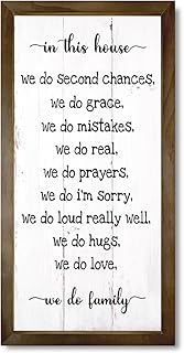 House Rules, Frame Family Sign Wall Decor, Home Signs For Home Décor, House Warming Gifts, Family Signs For Home Decor Wall, House Rules Home Signs Decor, In This House We Do Family, House Wall Décor
