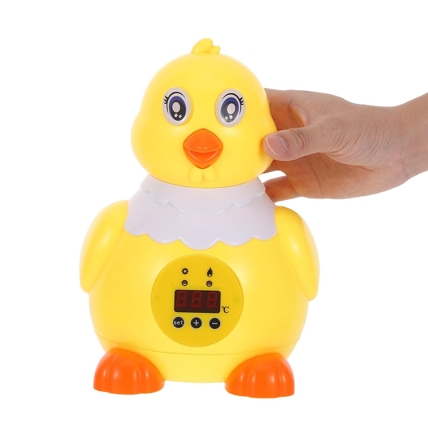 Uonlytech Fully Automatic Chicken Egg Incubator for 6 Eggs with Temperature and Humidity Control, Small Smart Hatching Machine Suitable for Poultry Farming and Home Use, 20w US Voltage Ac110