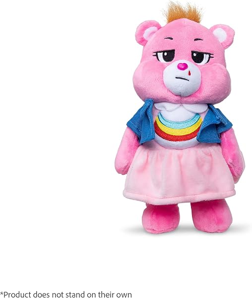 Basic Fun Care Bears x Stranger Things Cheer Bear en Eleven – Peluche 22 cm – Édition Limitée – Cadeau pour Fans de Stranger Things - 3