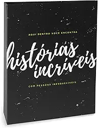 Álbum de Fotos Criativa Histórias Incríveis - 160 Fotos 10x15 cm - Preto - 23.2x18.4 cm