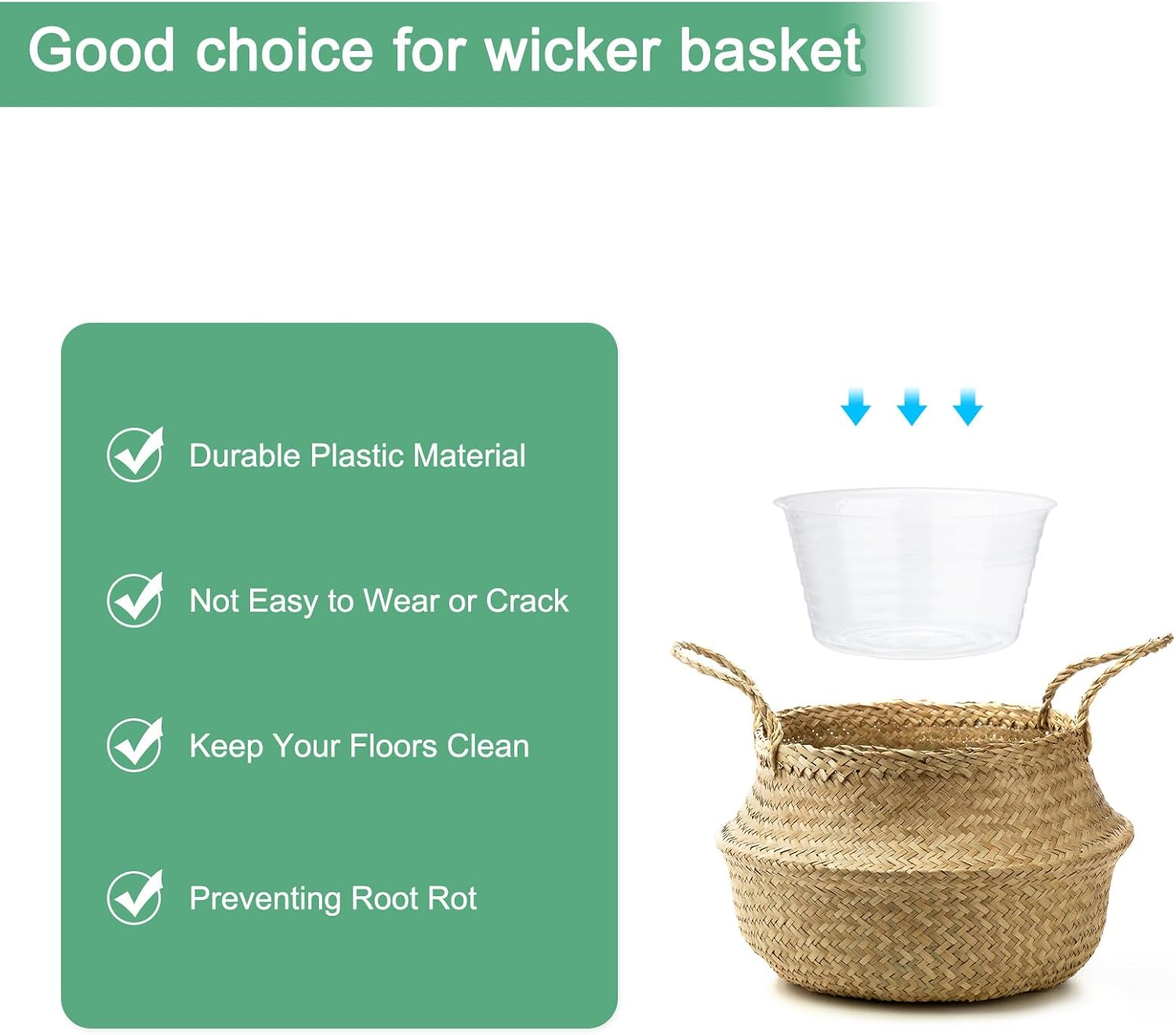 20-Pack Plastic Plant Saucer, 7 Inch Clear Thin Plant Saucer Drip Tray for Indoor/Outdoor, Planter Liners Nursery Pots