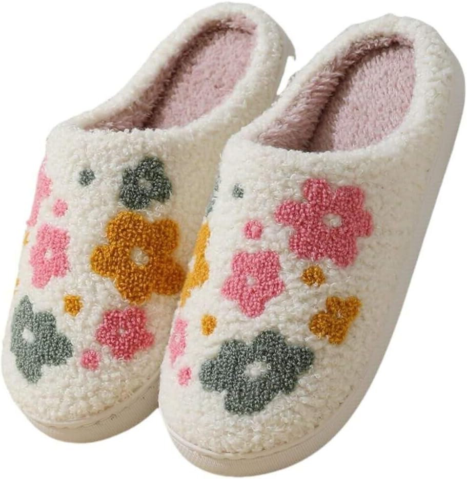 Warm & Cute Furry House Slippers for Women & Men – Non-Slip Cozy Comfort