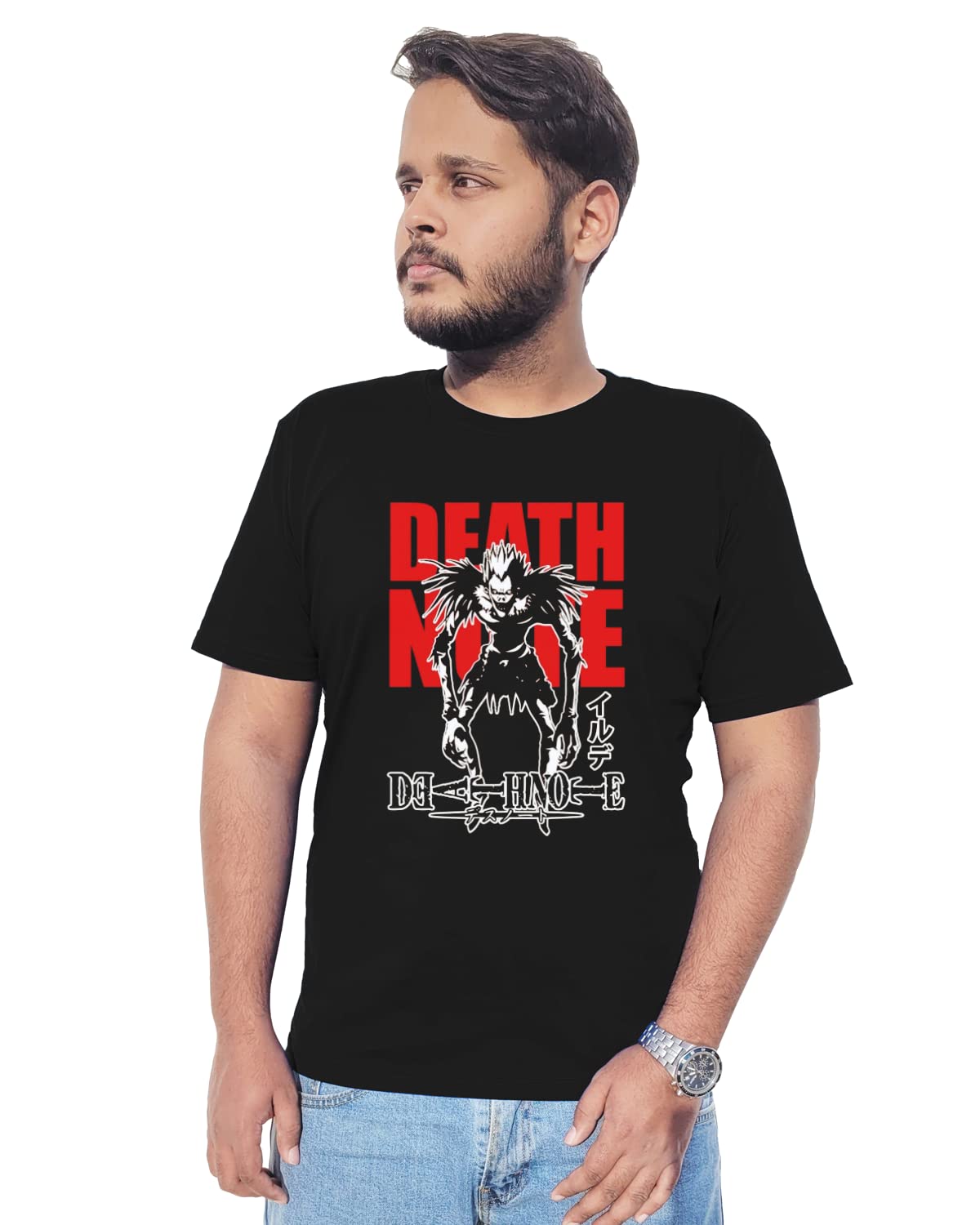 GenericDeathnote T-Shirt for Men and Boys | Manga Comic | Anime Lover | Nerdy Tshirt | Unisex tees Cotton Fabric | 100% Organic | TIS