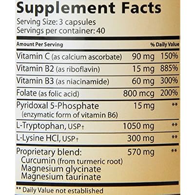 كبسولات Lidtke Technologies L-Tryptophan الكاملة ، 120 Count