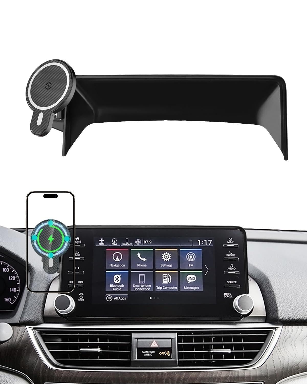 PZK Charger Car Phone Holder for 2018-2022 Honda Accord Sport 8-inch Screen