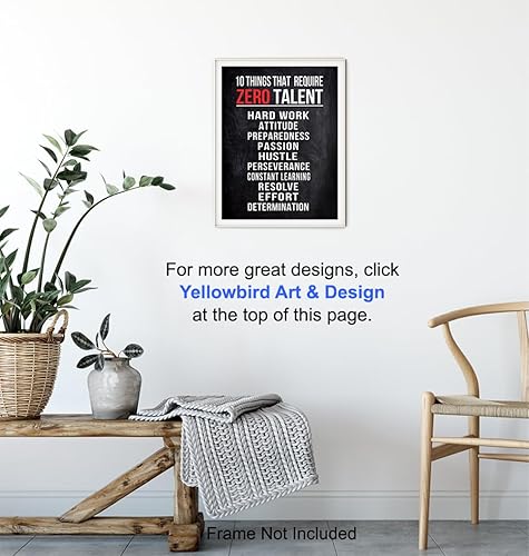 Vista 14 de Motivational Wall Art - Inspirational Office Wall Decor - Motivational Office Art - Motivational Poster, 8x10 - Entrepreneur Artwork - Inspiring