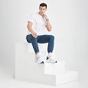 Campus Men's Hurricane WHT/PRO Blue Running Shoes - 6UK/India 6G-842 gallery image