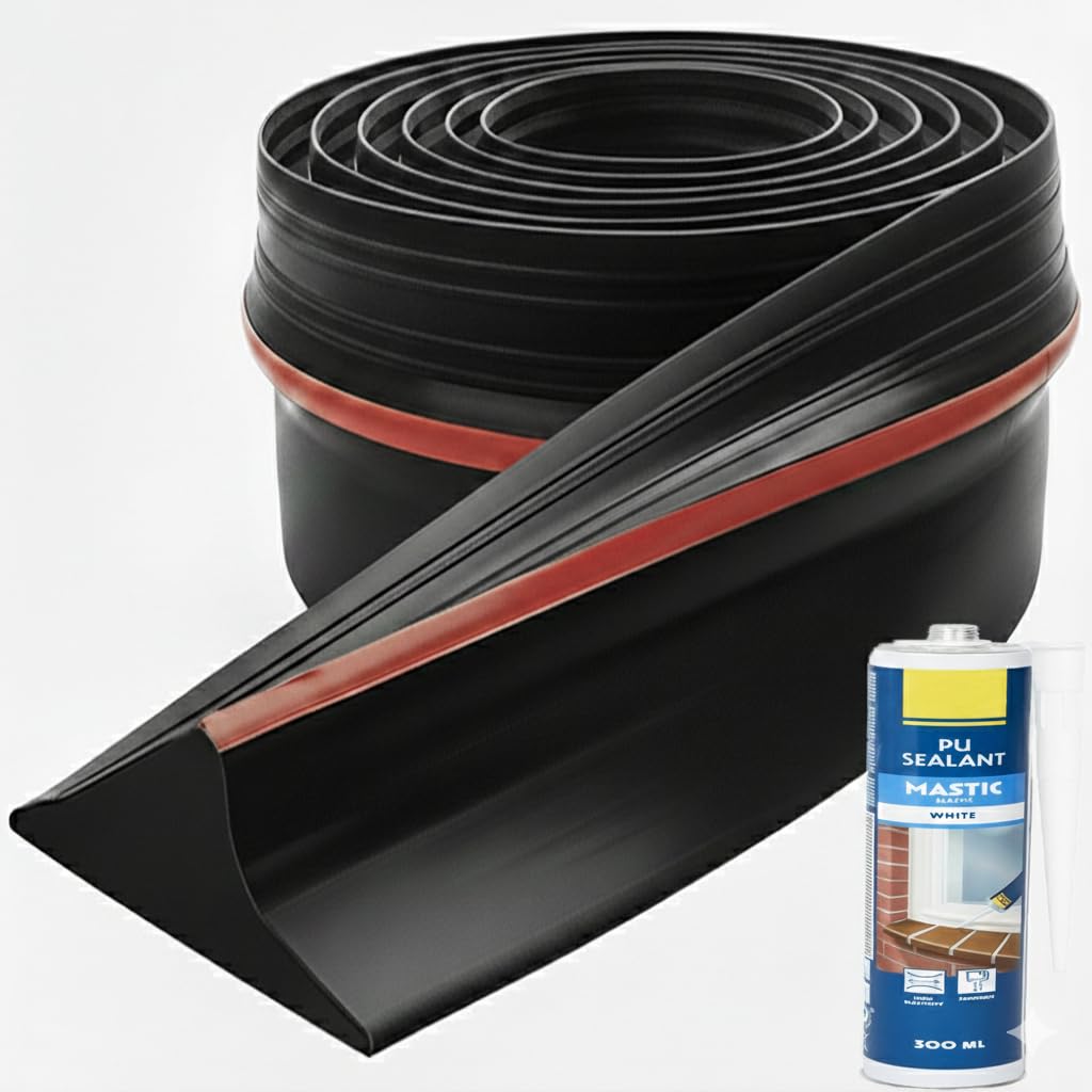 Joint porte garage 3m isolant bas de porte sectionnelle avec mastic
