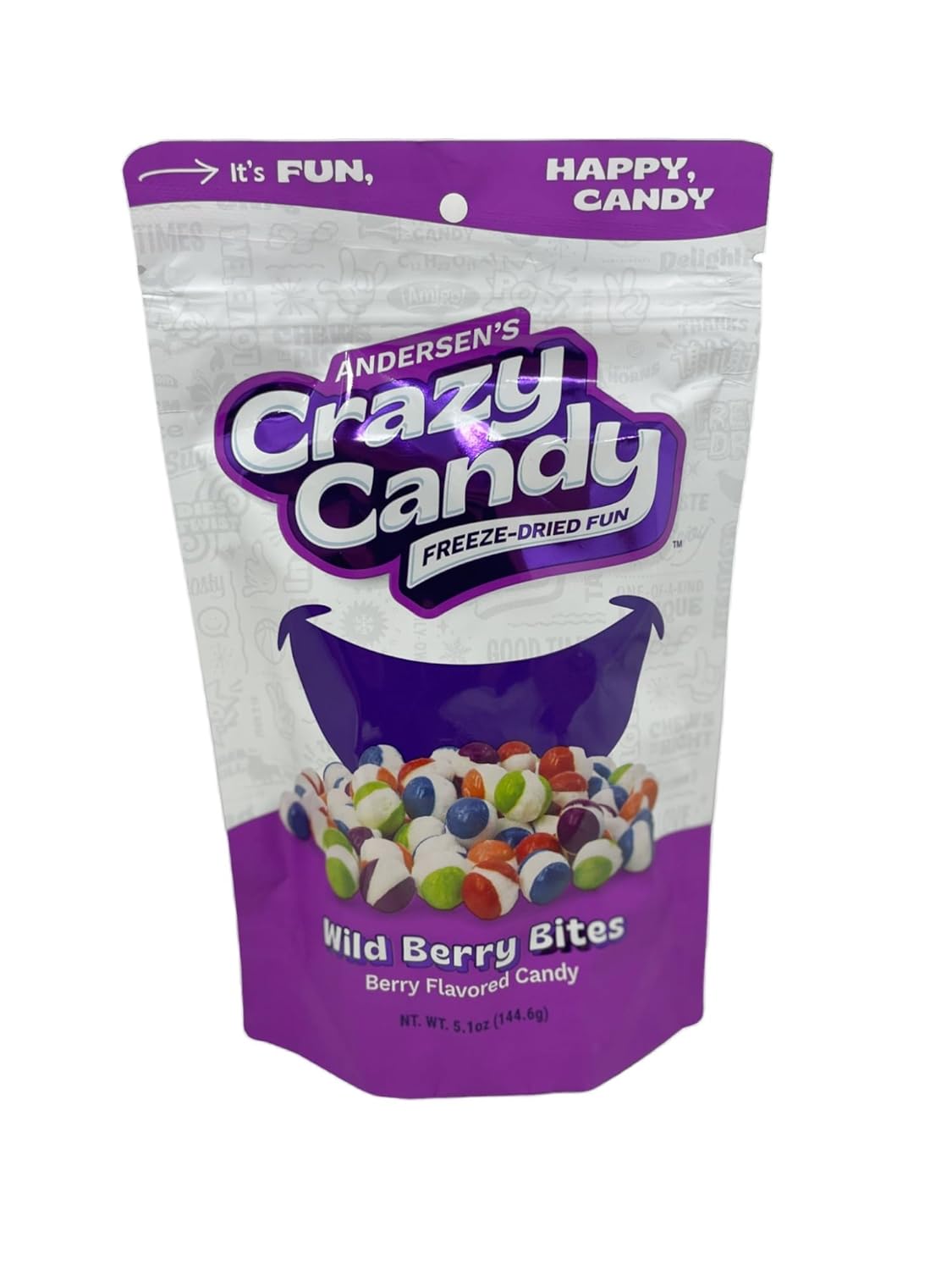 Andersen's Crazy Candy Freeze Dried Candy Freeze Dried Berry Bites, 5.1 Ounces