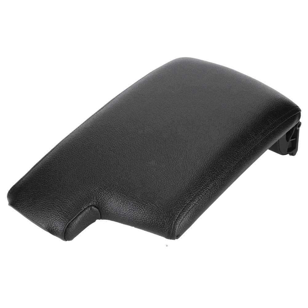 Qiilu Couvercle de boîte d'accoudoir de Voiture, 51169134486 Couvercle de Couvercle de boîte Centrale d'accoudoir de Console Avant adapté pour E90 E92 série 3 2005-2012(Noir)