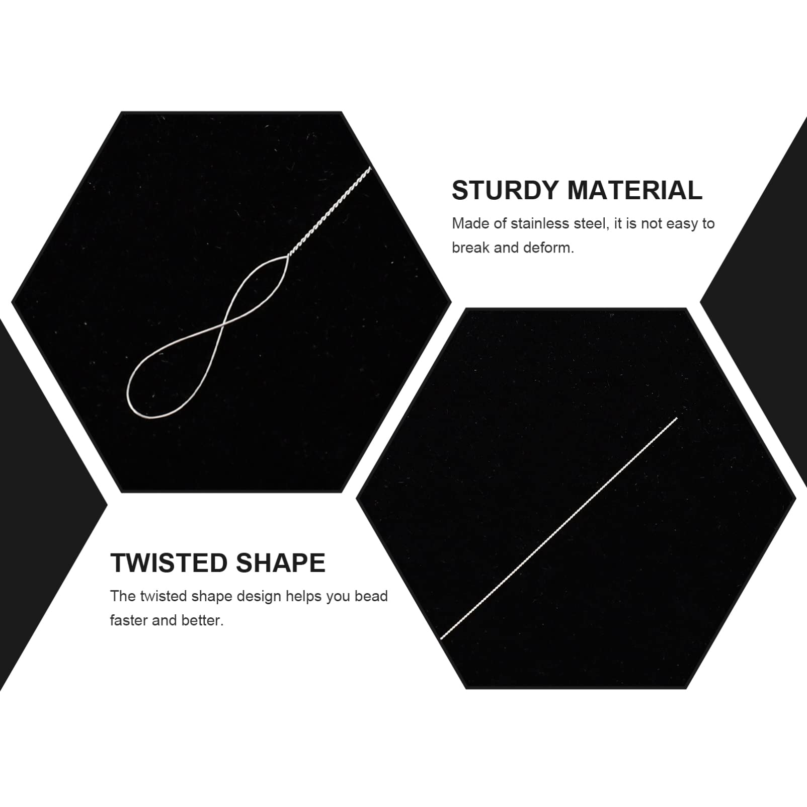 ARTIBETTER 2Pcs Beading Needles for Jewelry Making Threading Tool for Crafts Sewing and Beaded Projects Present for Craft Enthusiasts