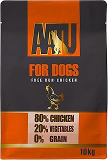 AATU 80/20 Complete Dry Dog Food, Chicken 10kg - Dry Food Alternative to Raw Feeding, High Protein. No Nasties, No Fillers.