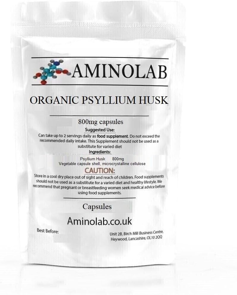Biologische Psyllium Husk 800mg 240 Capsules