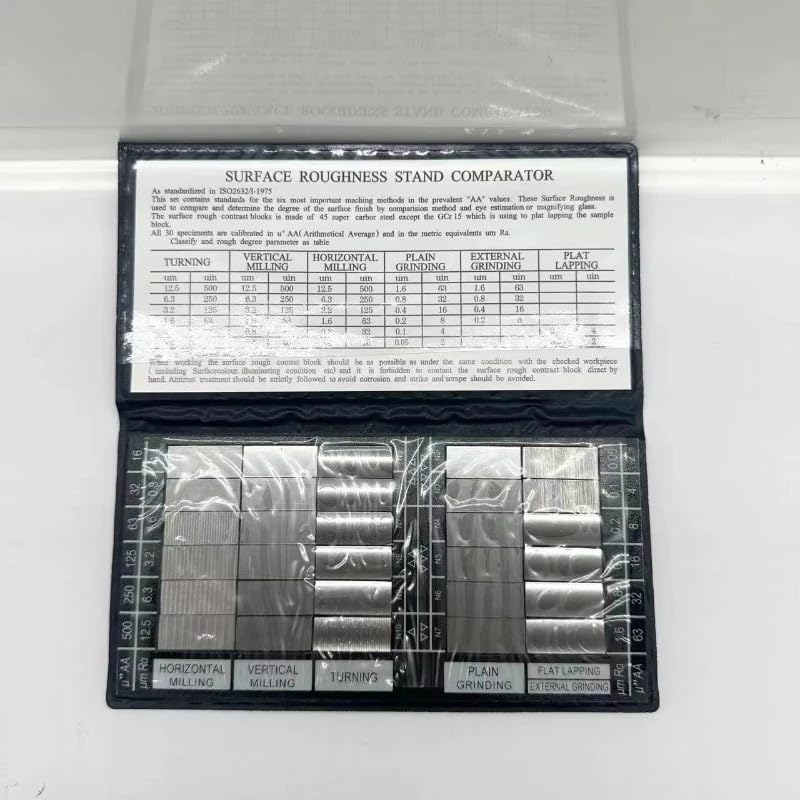 Metalworking Surface Roughness Comparison Samples Laptop Roughness Comparison Blocks for Machinery Manufacturing