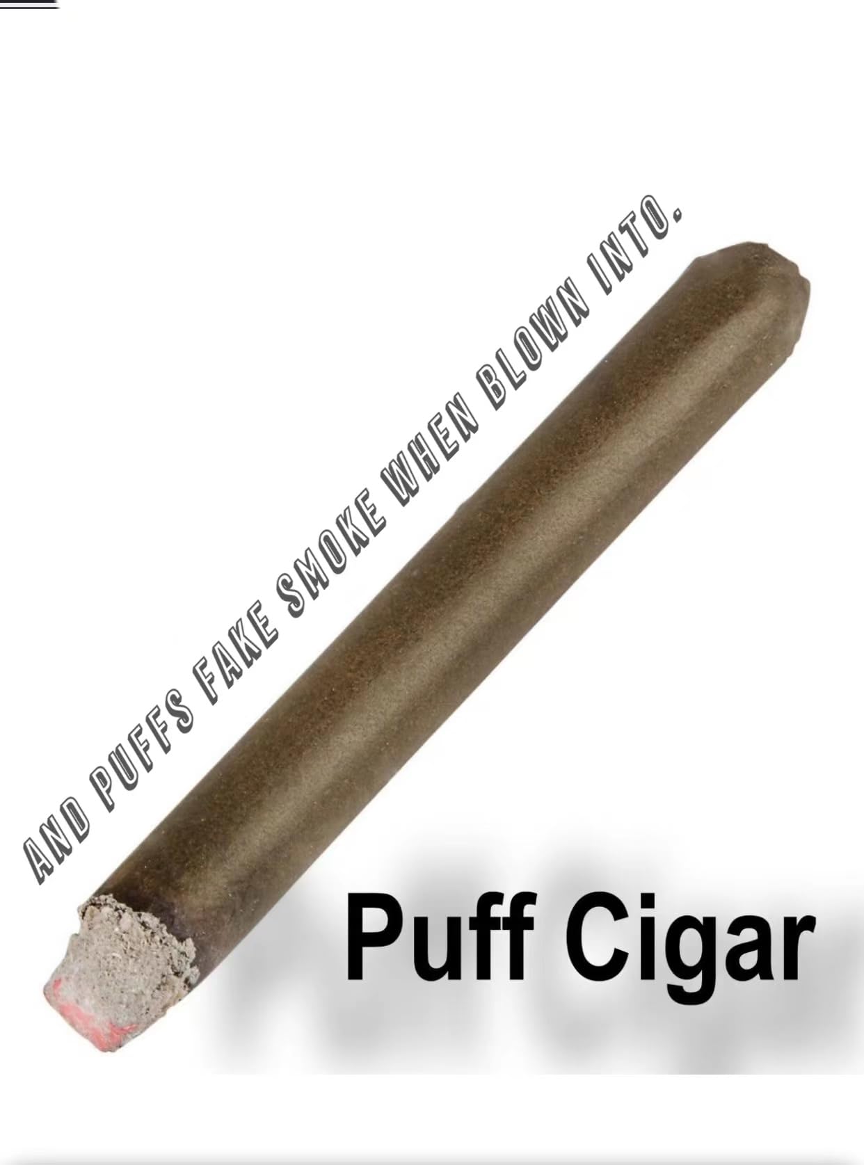 CLESEN Puff-Zigarre, 11,4 cm (2 Stück), die Rauch bläst, langlebig, realistisch, ideal für Themenpartys, Requisite für Streich, Halloween-Kostüm, Film oder Theaterspiel, kniffliges, lustiges