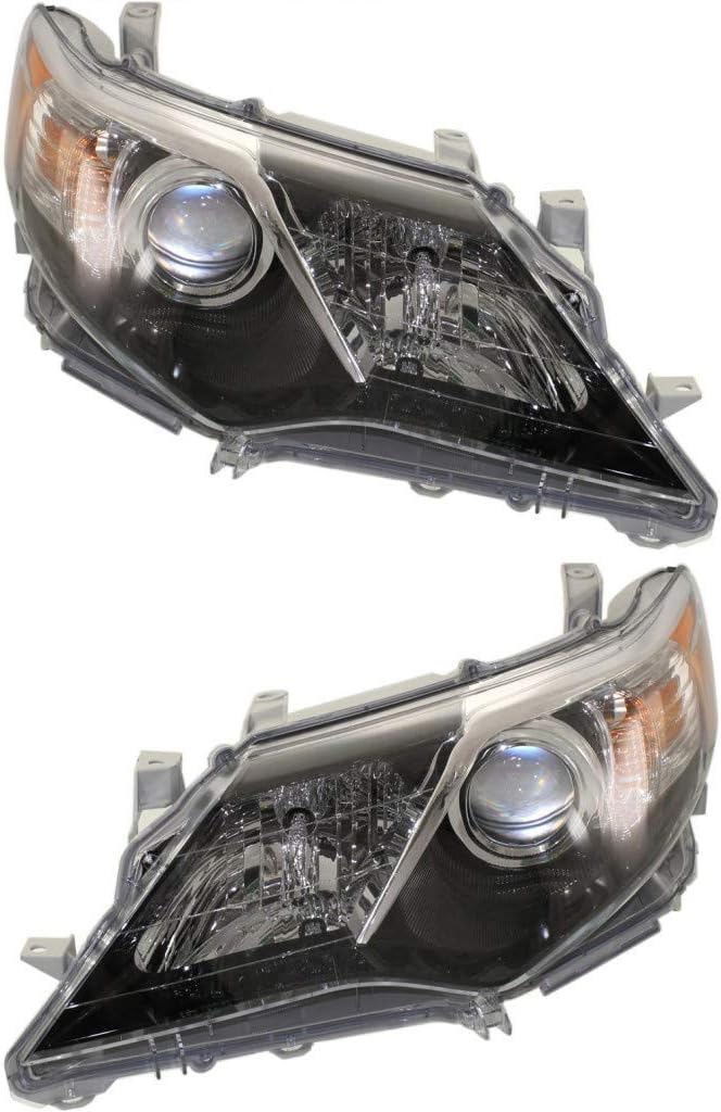 For 2012-2014 Toyota Camry Headlight Driver and Passenger Side CAPA Certified Bulbs Included TO2502212 TO2503212-Replaces 81150-06800, 81110-06800 ;SE|SE SPORT