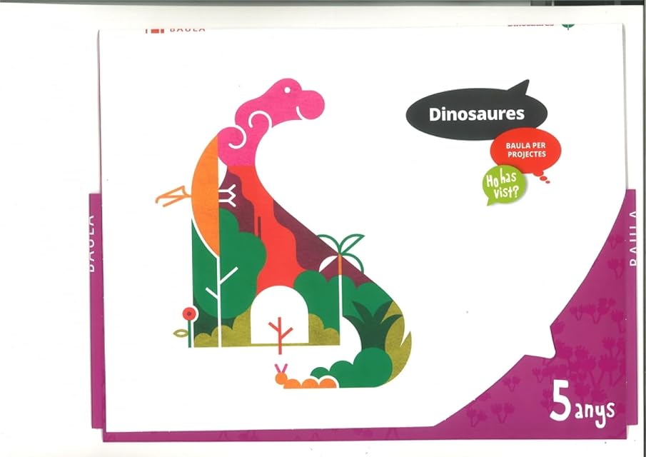 Portada de Carpeta de l'alumne Dinosaures 5 anys - Ho has vist? - Infantil