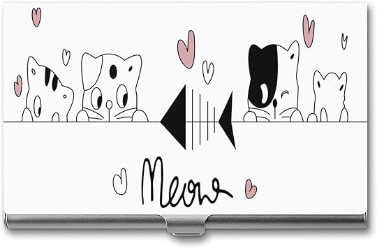 Amazon 名刺入れ メンズ 収納可 大容量 面白い 黑白 黒猫 ネコ 猫柄 化粧箱付き カードケース 名刺ケース 名刺ホルダー 大容量 カードケース ビジネス 男女兼用 就職祝いプレゼント 多機能薄い 名刺入れ