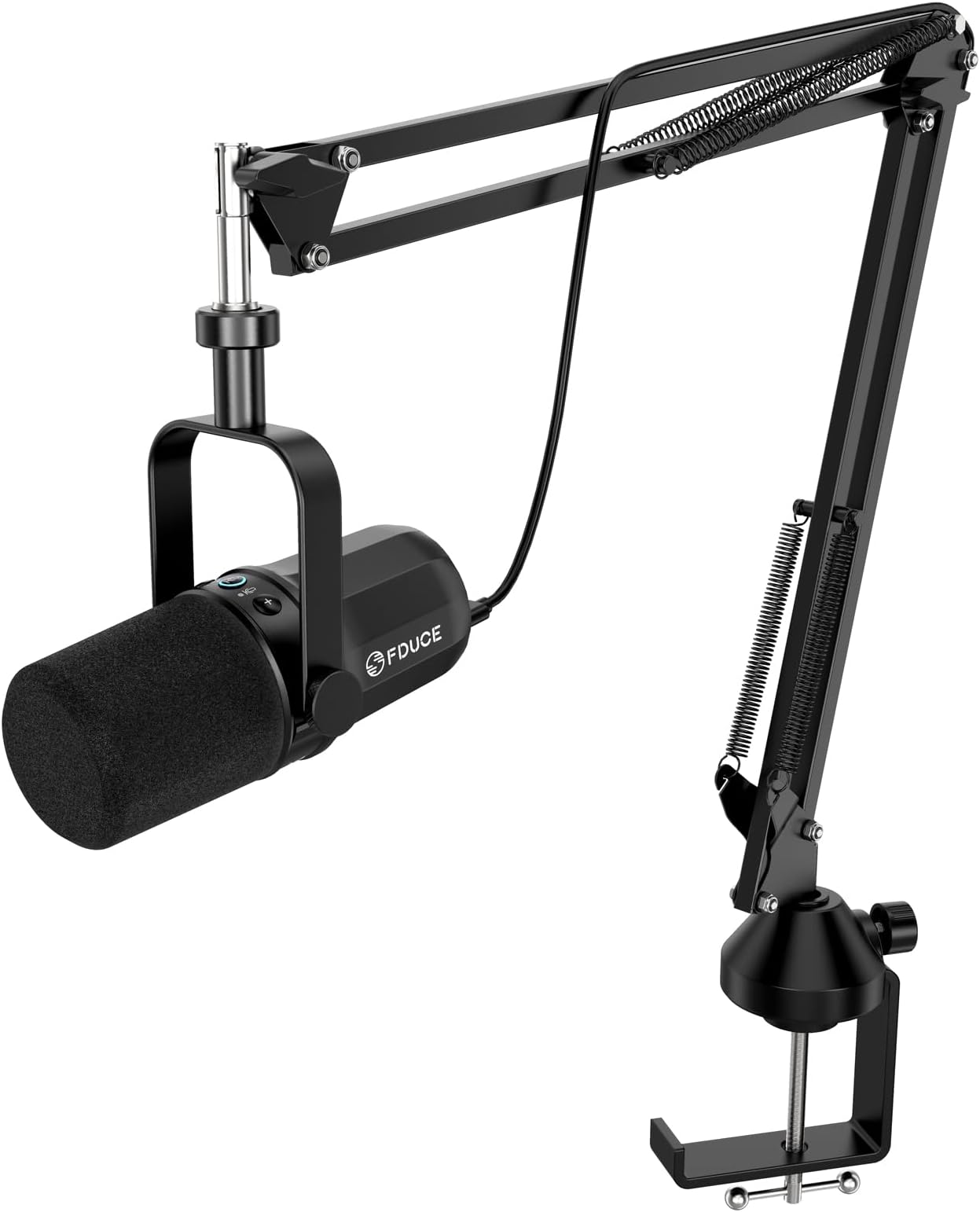 FDUCE SL40+ Dynamic Podcast Microphone,USB/XLR Microphone Kit for