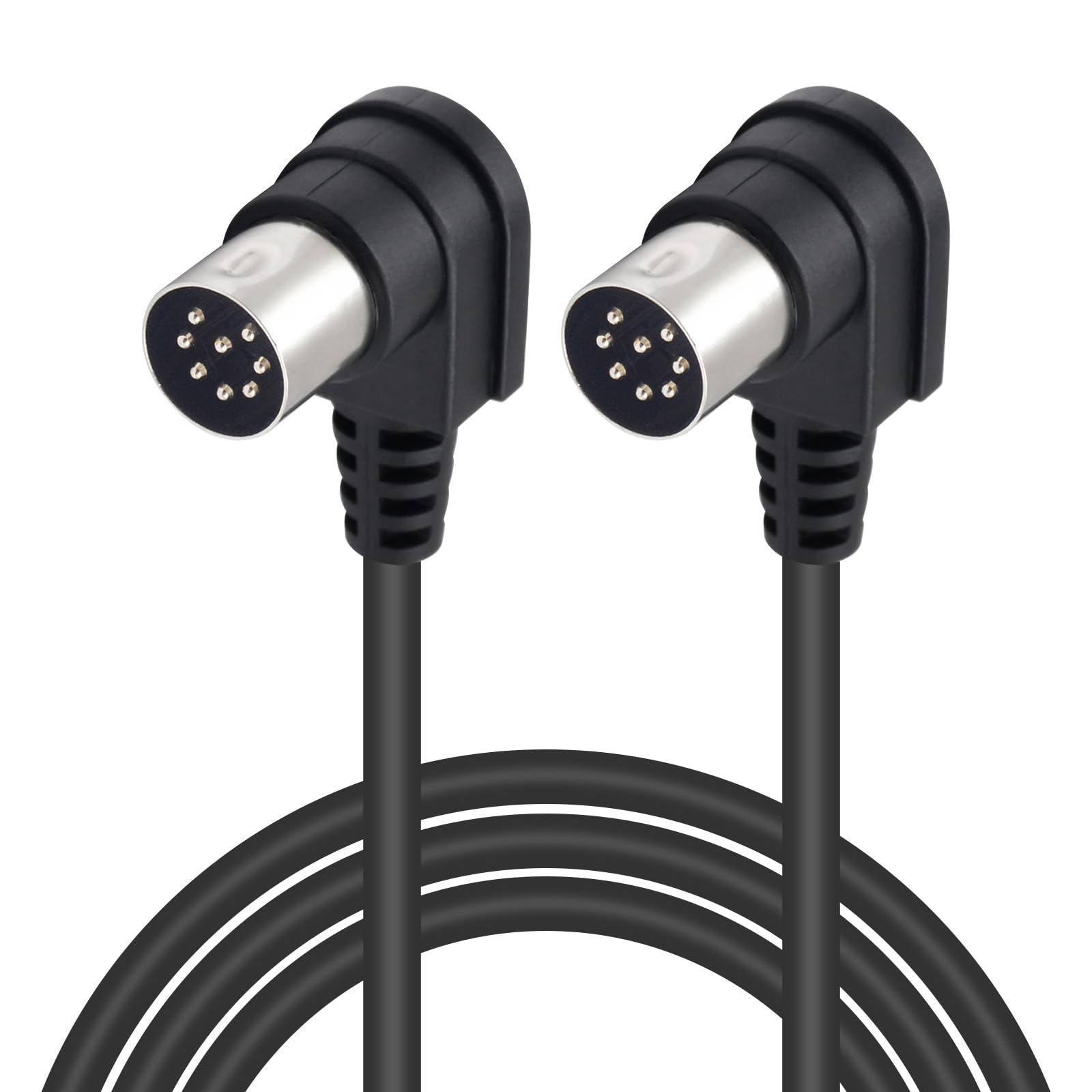 Amazon.co.jp: Poyiccot DIN 8ピン コネクタケーブル、L字L型DIN 8ピン