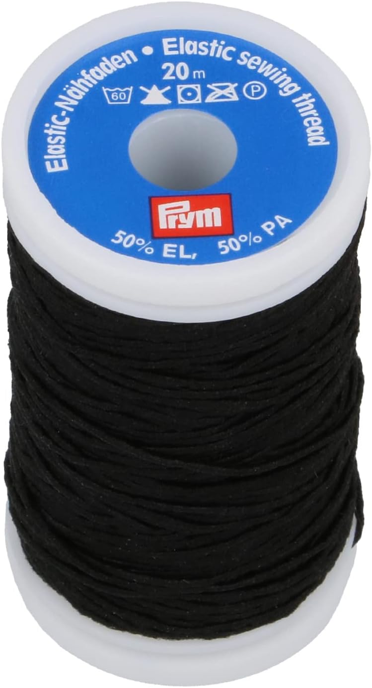 Prym Elastic Sewing Thread 0.5 mm Black