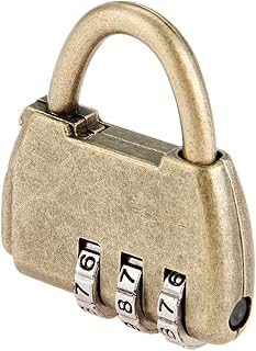 35 * 40mm Vintage Password Locks Antique Chinese Old Jewelry Chest Box Code Password Lock Padlock Small Furniture Hardware - Locks -