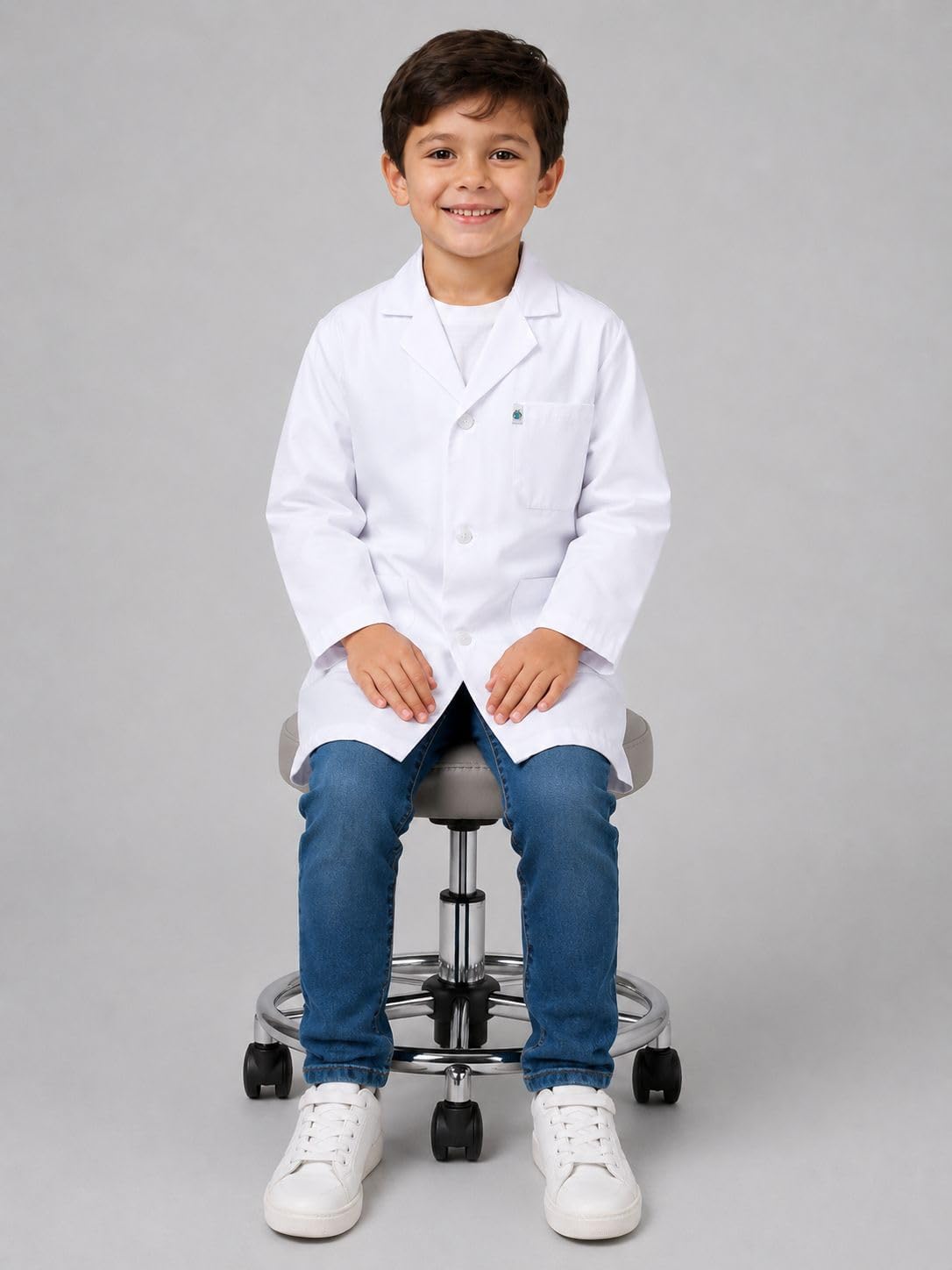 White Boys' Lab Coat by DR Uniforms
