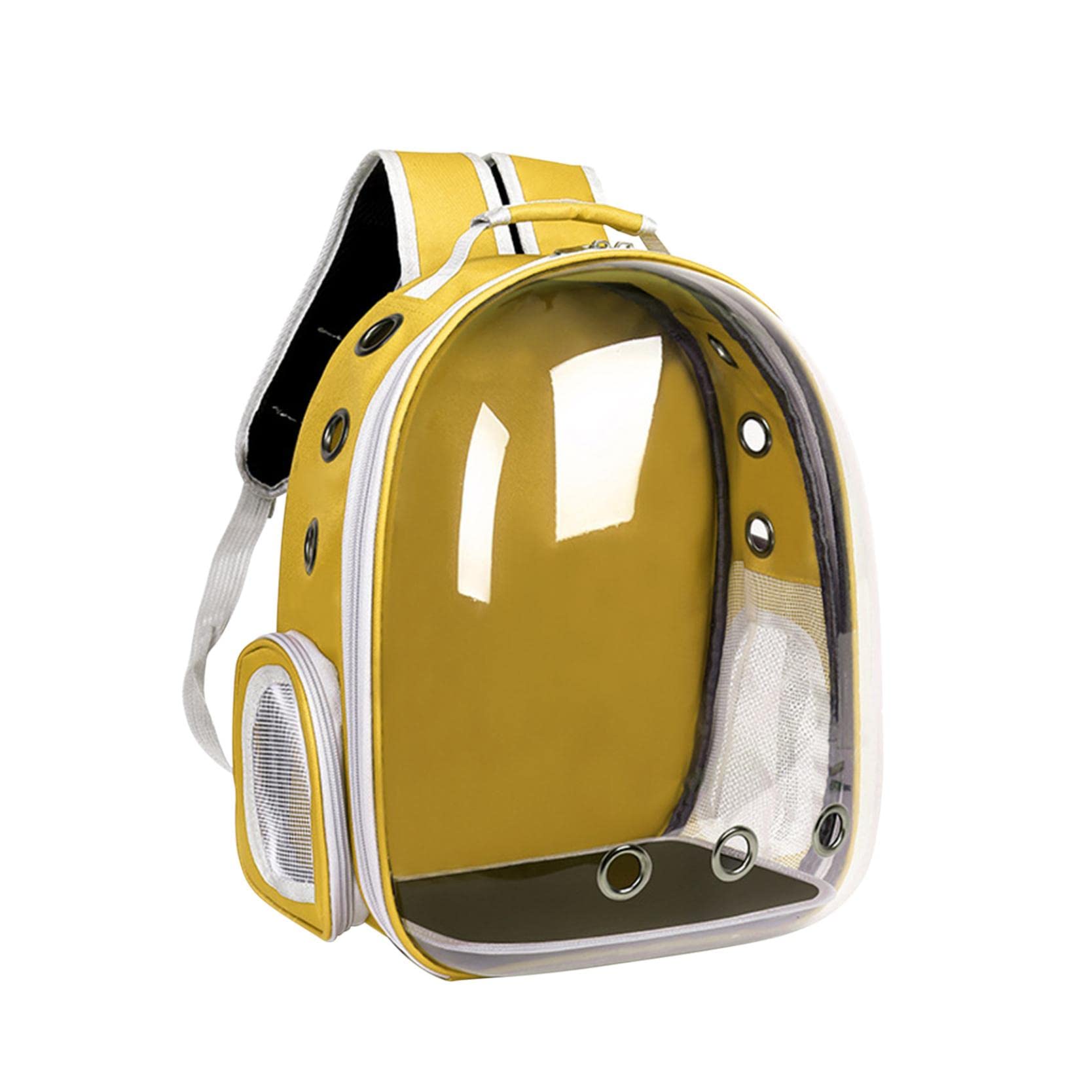 Katzen-Rucksack, Haustier-Luftpolster-Rucksack, von Fluggesellschaften zugelassen, belüfteter, transparenter Raumkapsel-Rucksack, Haustier-Reise-Tragetasche for kleine, mittelgroße Katzen und Welpen/8