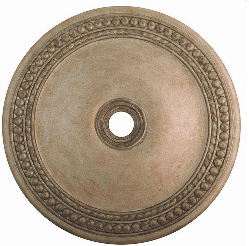 Ceiling Medallion in Style 42 inches Wide by 2.5 inches High-Antique Silver Leaf Finish 218-Bel-1764818