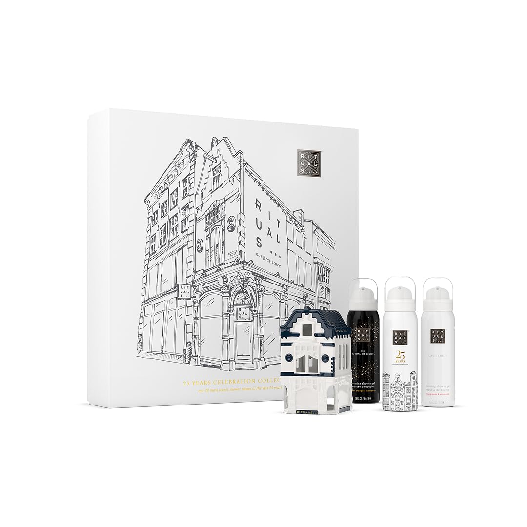 RITUALS Luxus-Duschschaum Geschenkset 25. Jubiläumsedition 10-teiliges Duschgel- & Körperwasch-Set