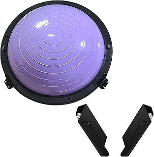 Balance Ball Holder Wall mount,Half Exercise Ball Storage Bracket for Strength Fitness Ball,Yoga Stability Ball Rack Organizer for Home Gym Workouts