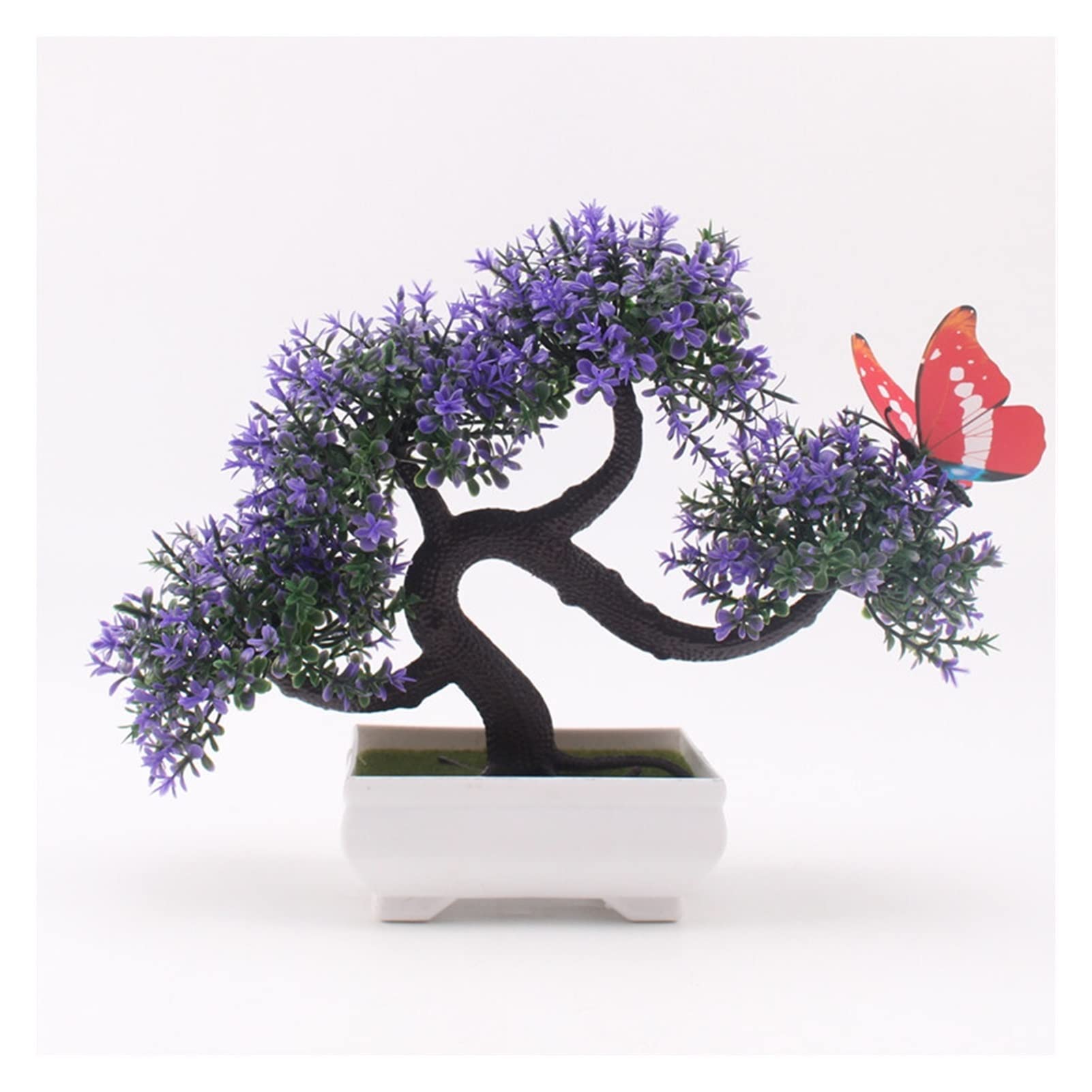 ULTRAWAVE Faux Tree NEW Artificial Plants Bonsai Small Tree Pot Fake Flowers Potted Ornaments For Home Decor Decoration Hotel Garden Faux Plants Indoor(F)
